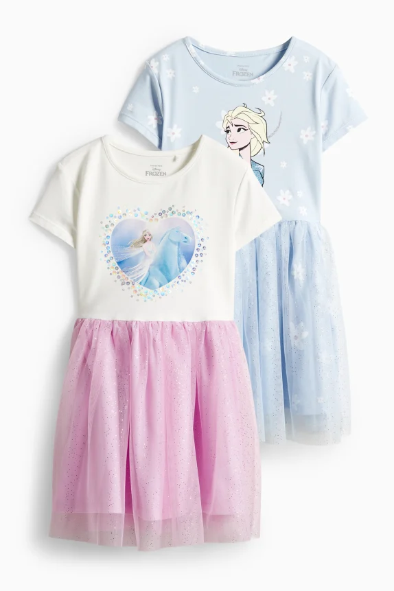 Multipack of 2 - Frozen - dress - shiny light violet