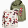 Multipack of 2 - Spidey - hoodie and sweatshirt beige / green