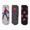 Multipack of 3 - Spider-Man - warm non-slip socks black / gray