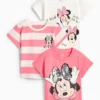 Multipack of 3 - Minnie Mouse - short sleeve T-shirt - shiny pink