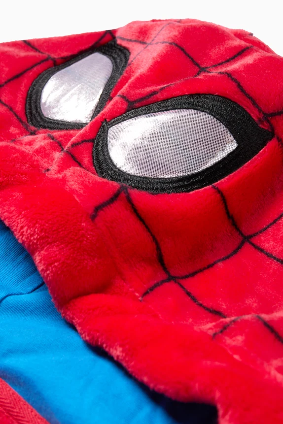 Spider-Man - hooded bathrobe red / blue