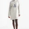 Fleece nightdress with hood - Lilo & Stitch light gray