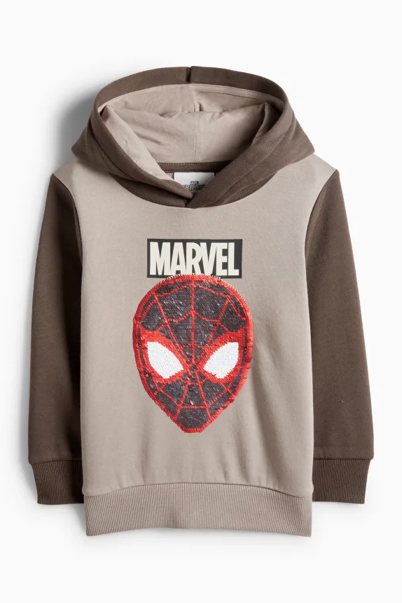 Spider-Man - hoodie - shiny taupe