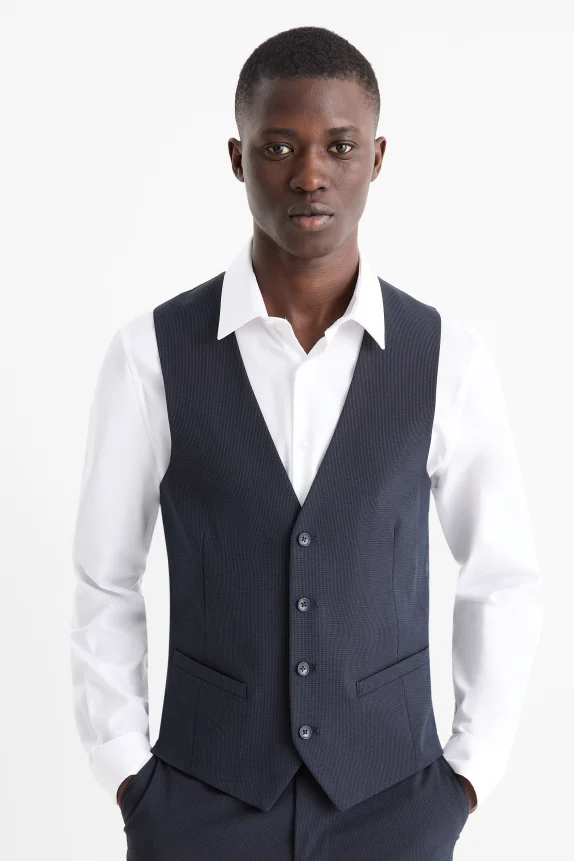 Mix & match suit waistcoat - regular fit - Flex - LYCRAÂ® dark blue