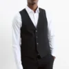 Mix-and-match waistcoat - slim fit - Flex - 4 Way Stretch - LYCRAÂ® black