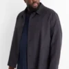 Shirt jacket - relaxed fit - kent collar black