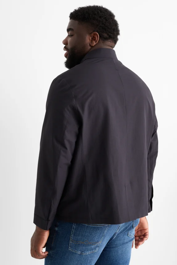 Shirt jacket - relaxed fit - kent collar black