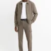 Mix & match flannel trousers - slim fit - Flex taupe