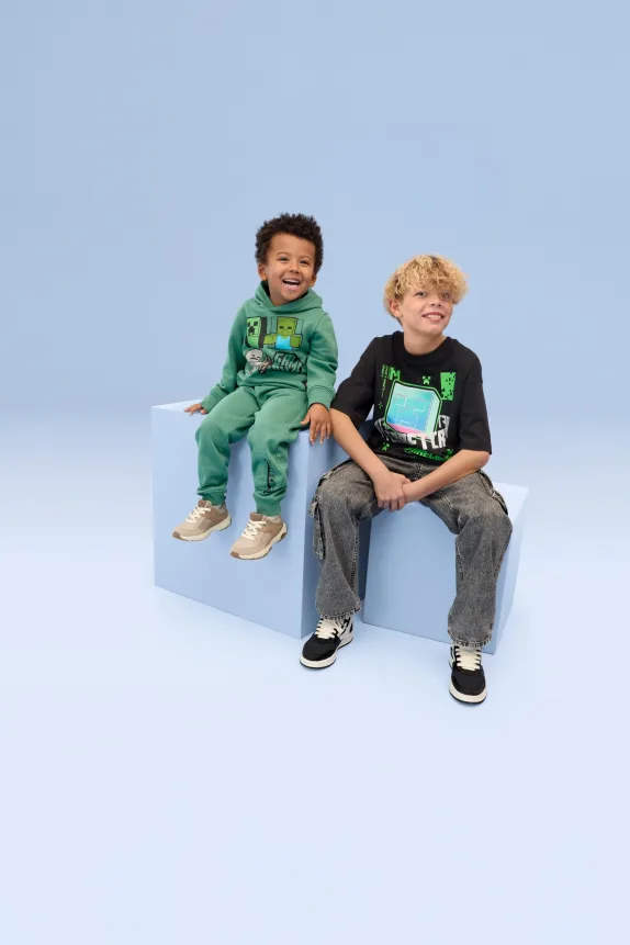 Minecraft - set - hoodie and joggers - 2 piece green