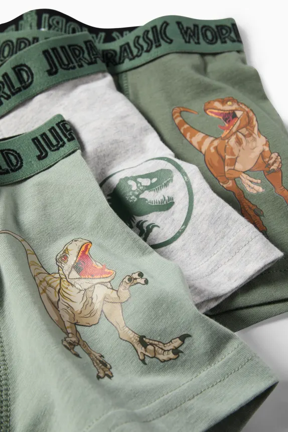 Multipack of 3 - Jurassic World - boxer shorts green