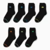 Multipack of 7 - gaming - socks with motif black