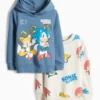 Multipack of 2 - Sonic - hoodie and sweatshirt blue / creme