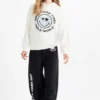 SmileyWorldÂ® - set - hoodie and joggers - 2 piece black / white