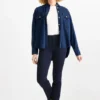 Straight jeans - mid-rise waist denim-dark blue