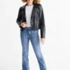 Bootcut jeans - mid-rise waist blue denim