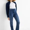 Flared jeans - high waist - LYCRAÂ® blue denim