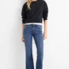 Bootcut jeans - low-rise waist blue denim