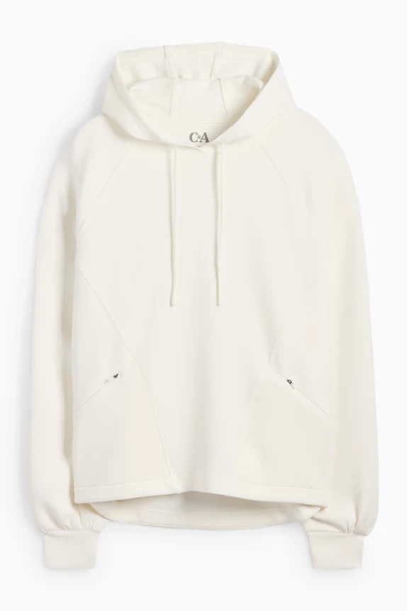 Sports hoodie - yoga cremewhite