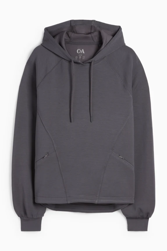 Sports hoodie - yoga dark gray