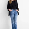 Bootcut jeans - mid-rise waist - LYCRAÂ® ADAPTIV fibre blue denim