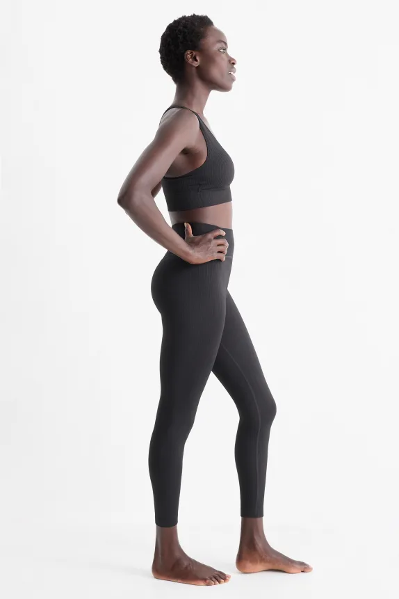 Technical leggings - seamless black
