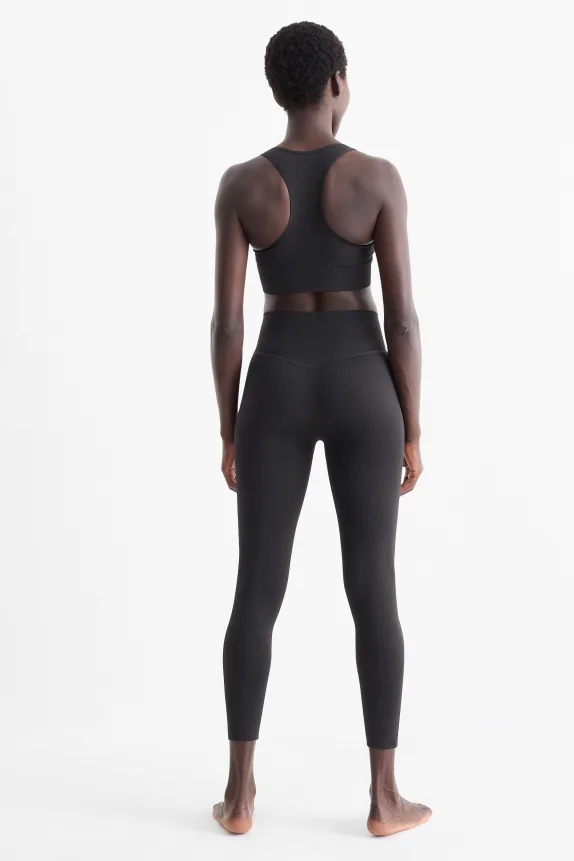 Technical leggings - seamless black