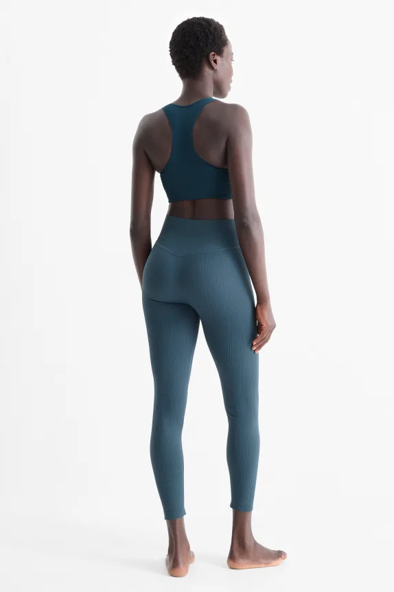 Technical leggings - seamless dark green