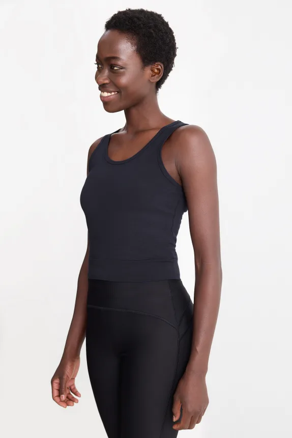 Active crop top dark blue