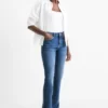 Straight jeans - mid-rise waist - shaping jeans - LYCRAÂ® blue denim