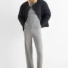 Joggers - ribbed gray-melange