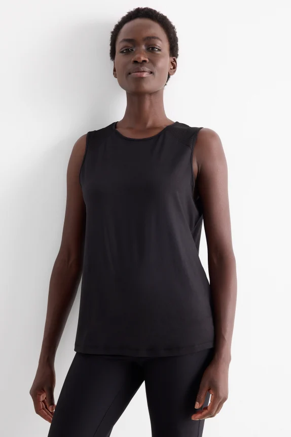 Technical top - 4 Way Stretch black