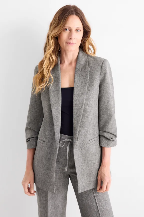 Business blazer - regular fit gray-melange
