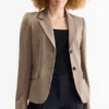 Business blazer - fitted taupe