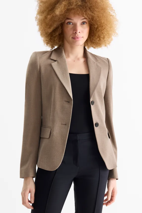 Business blazer - fitted taupe