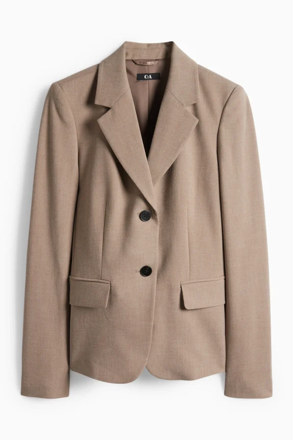 Business blazer - fitted taupe
