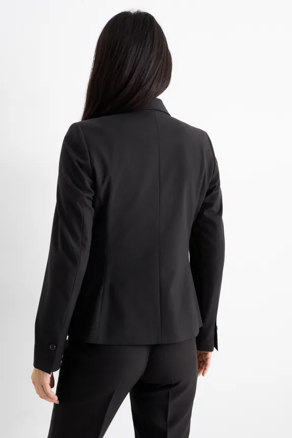Business blazer - fitted black