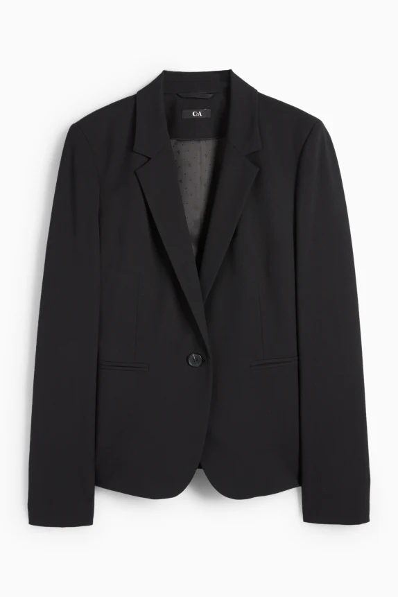 Business blazer - fitted black