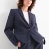Business blazer - fitted dark blue