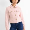 Business blazer - relaxed fit - textured rose