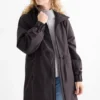 Raincoat with hood - lined - waterproof dark blue