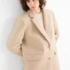 Long blazer - relaxed fit light beige