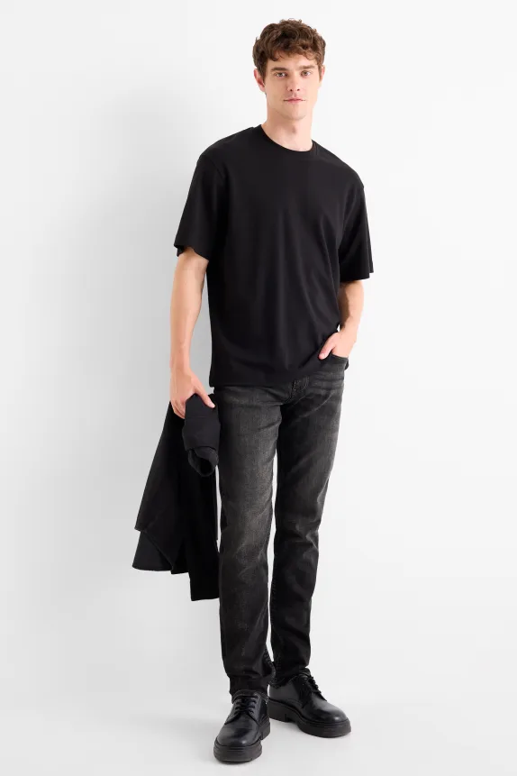 Slim jeans - Flex jog denim - LYCRA® denim-dark gray 1 Slim jeans - Flex jog denim - LYCRA® denim-dark gray