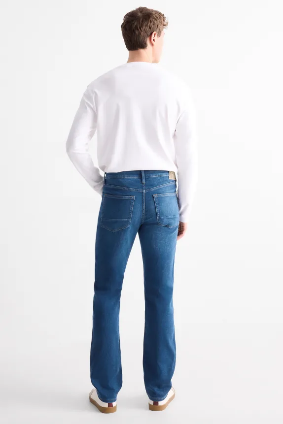 Straight jeans - Fex jog denim - LYCRA® blue denim