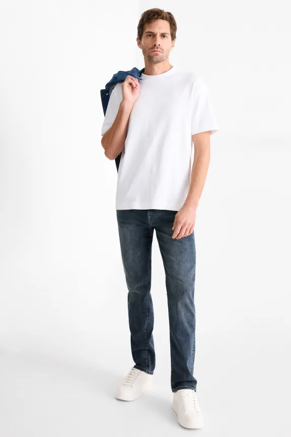 Straight jeans - LYCRA® denim-dark blue