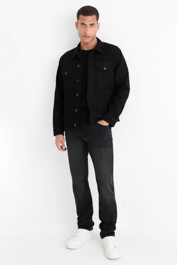 Straight jeans - LYCRA® denim-dark gray