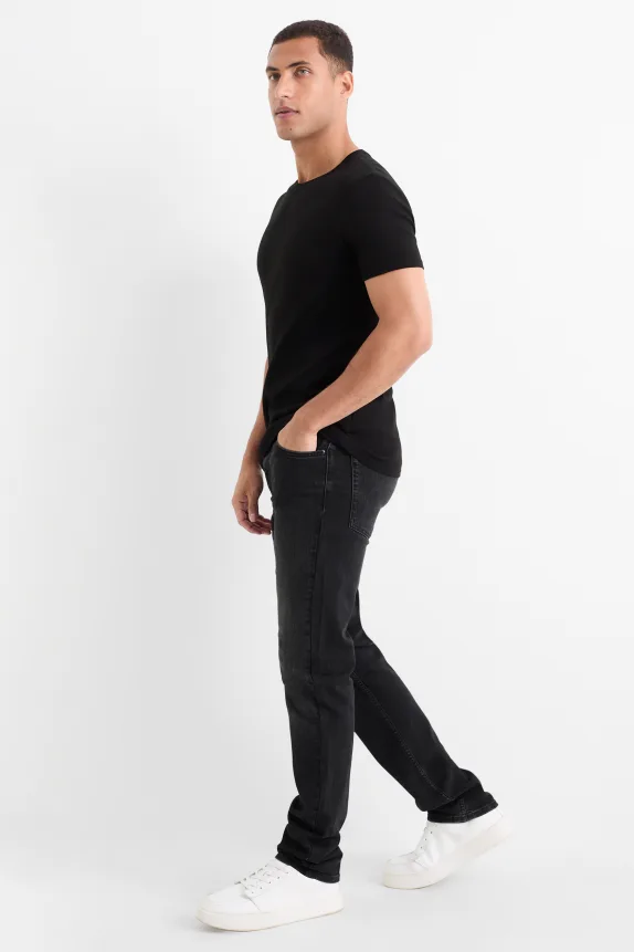 Straight jeans - LYCRA® denim-dark gray