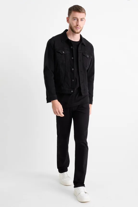 Straight jeans - LYCRA® black