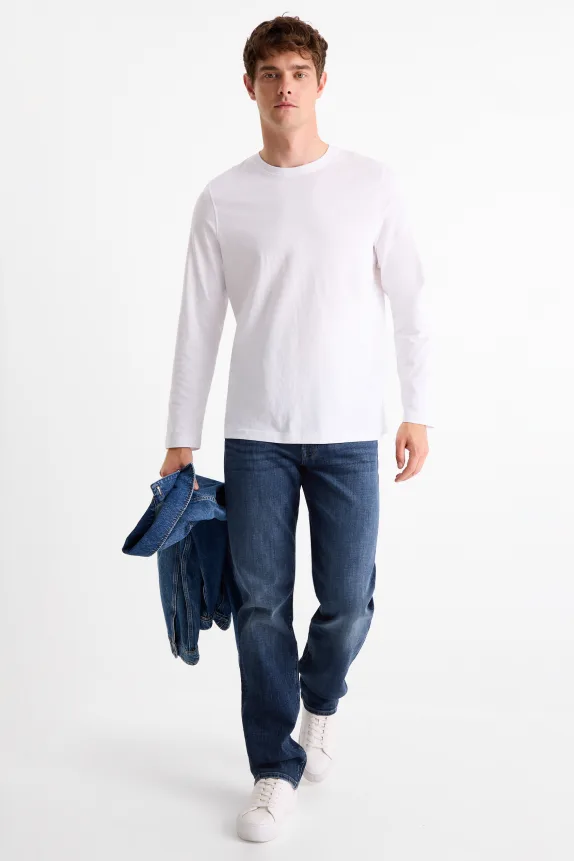 Straight jeans - LYCRA® blue denim