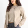Cashmere cardigan light beige