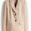 Business blazer - fitted beige